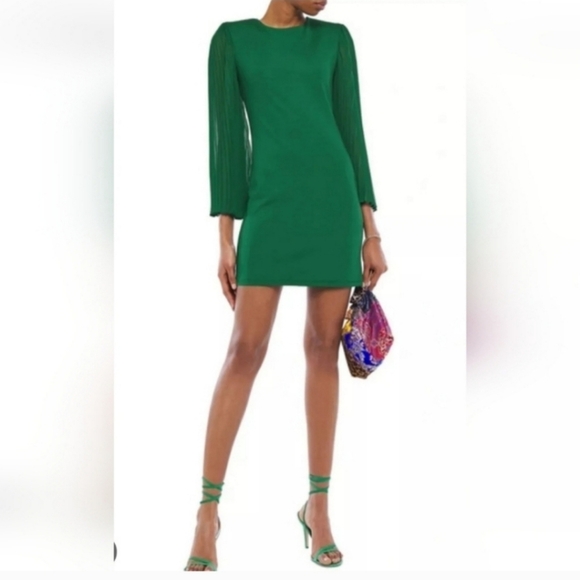 Alice + Olivia Zaya Pleated Stretch Mini  DRESS SIZE 6 NWT $395 - Picture 11 of 16